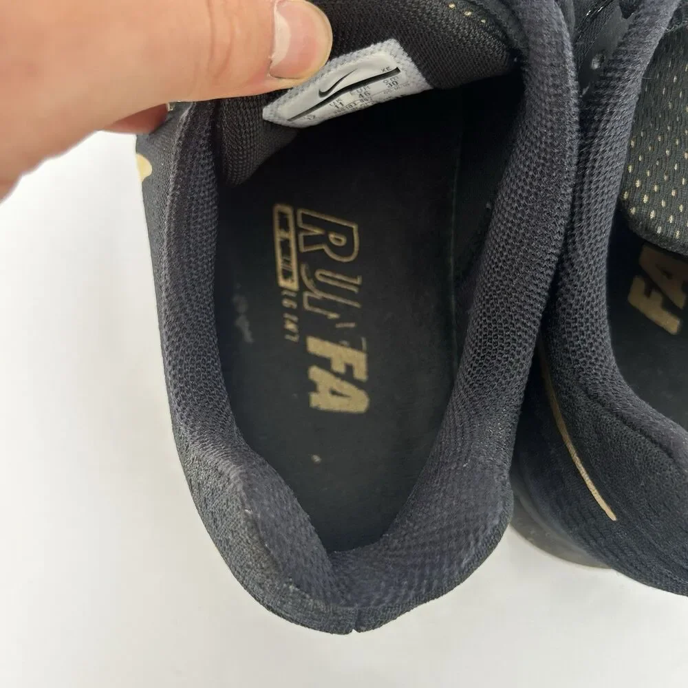 Nike Mens 12 Running Shoe Black And Gold Air Zoom Pegasus 34 Nike Low Top VGC